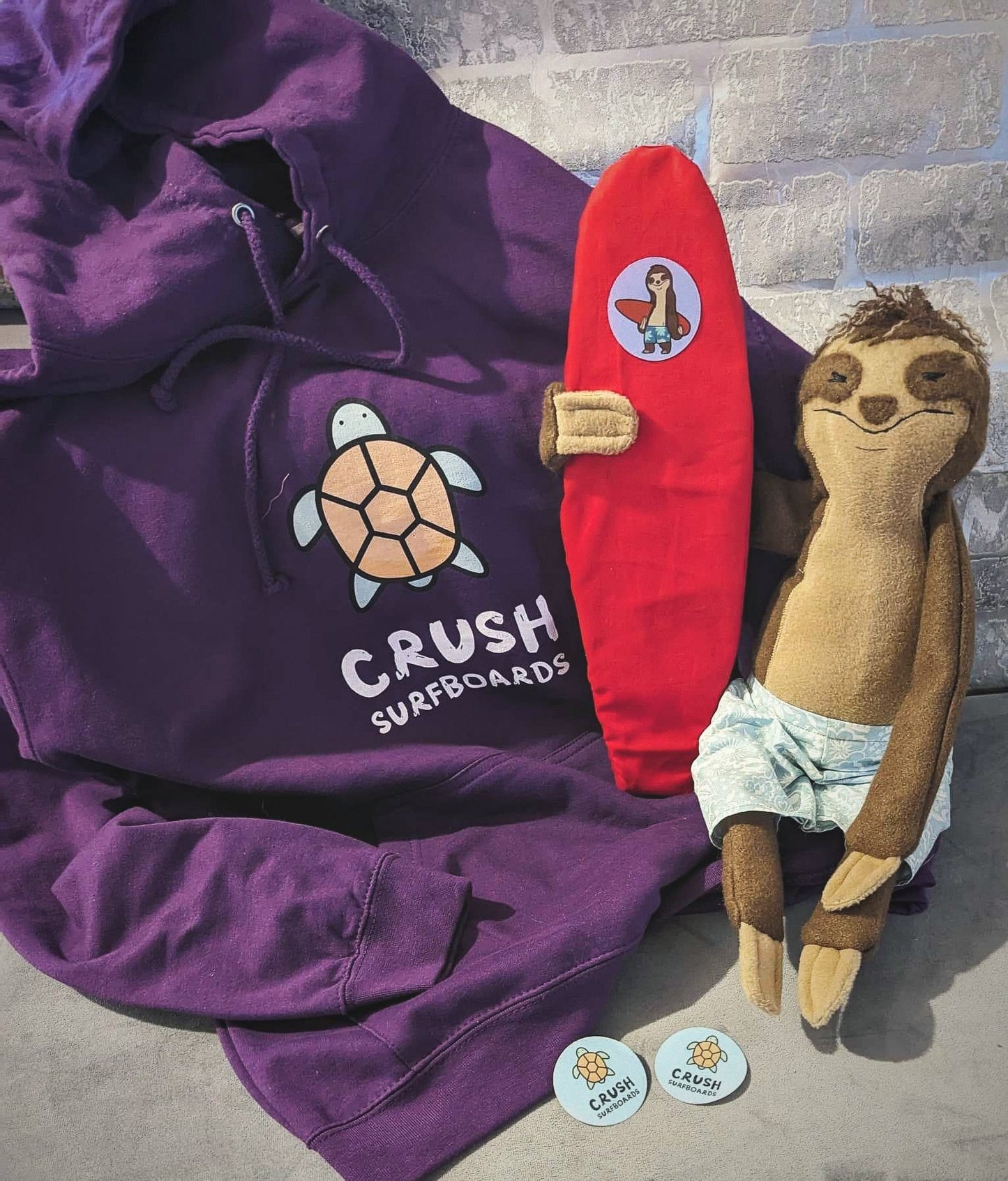 Surfing Sloth Plushie