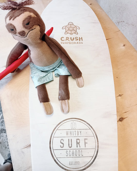 Surfing Sloth Plushie