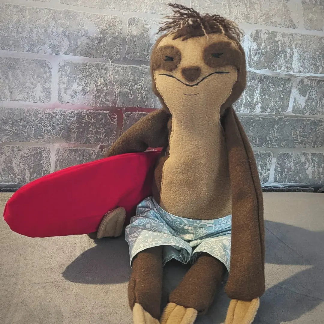 Surfing Sloth Plushie