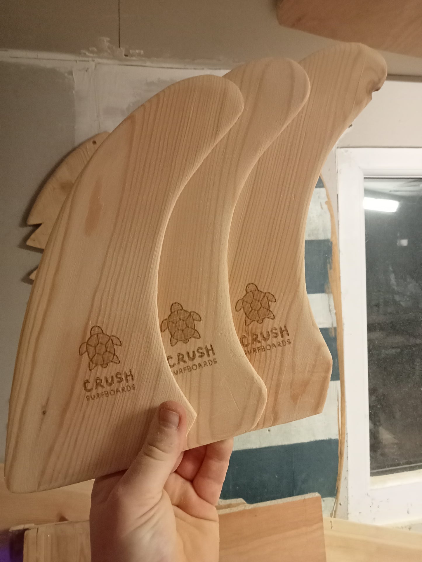 Wooden Surfboard Fin