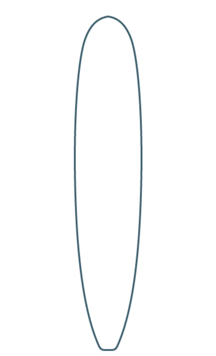 9ft 4 Log Flume Longboard Paulownia