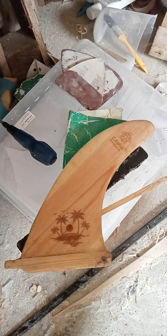 Wooden Surfboard Fin