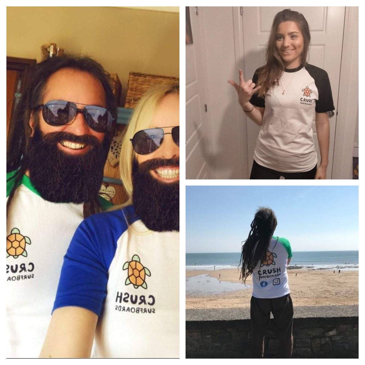 Crush Surfboards Baseball T-Shirt