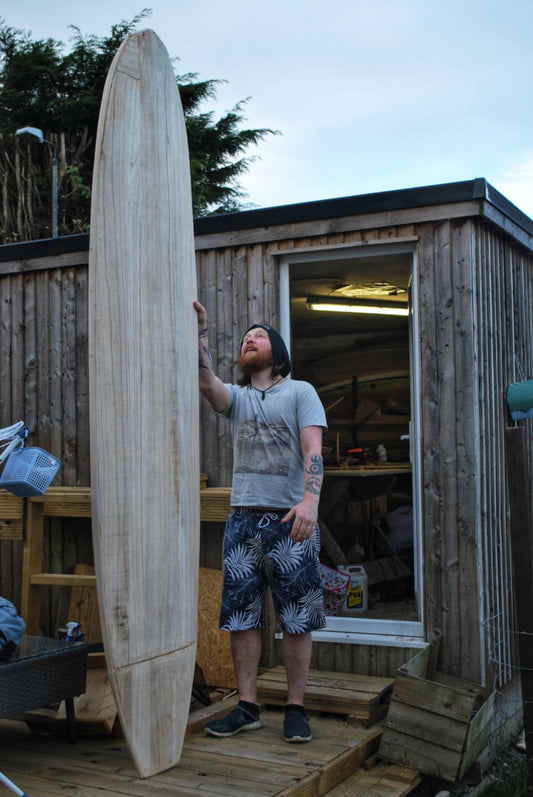 9ft 4 Log Flume Longboard Paulownia