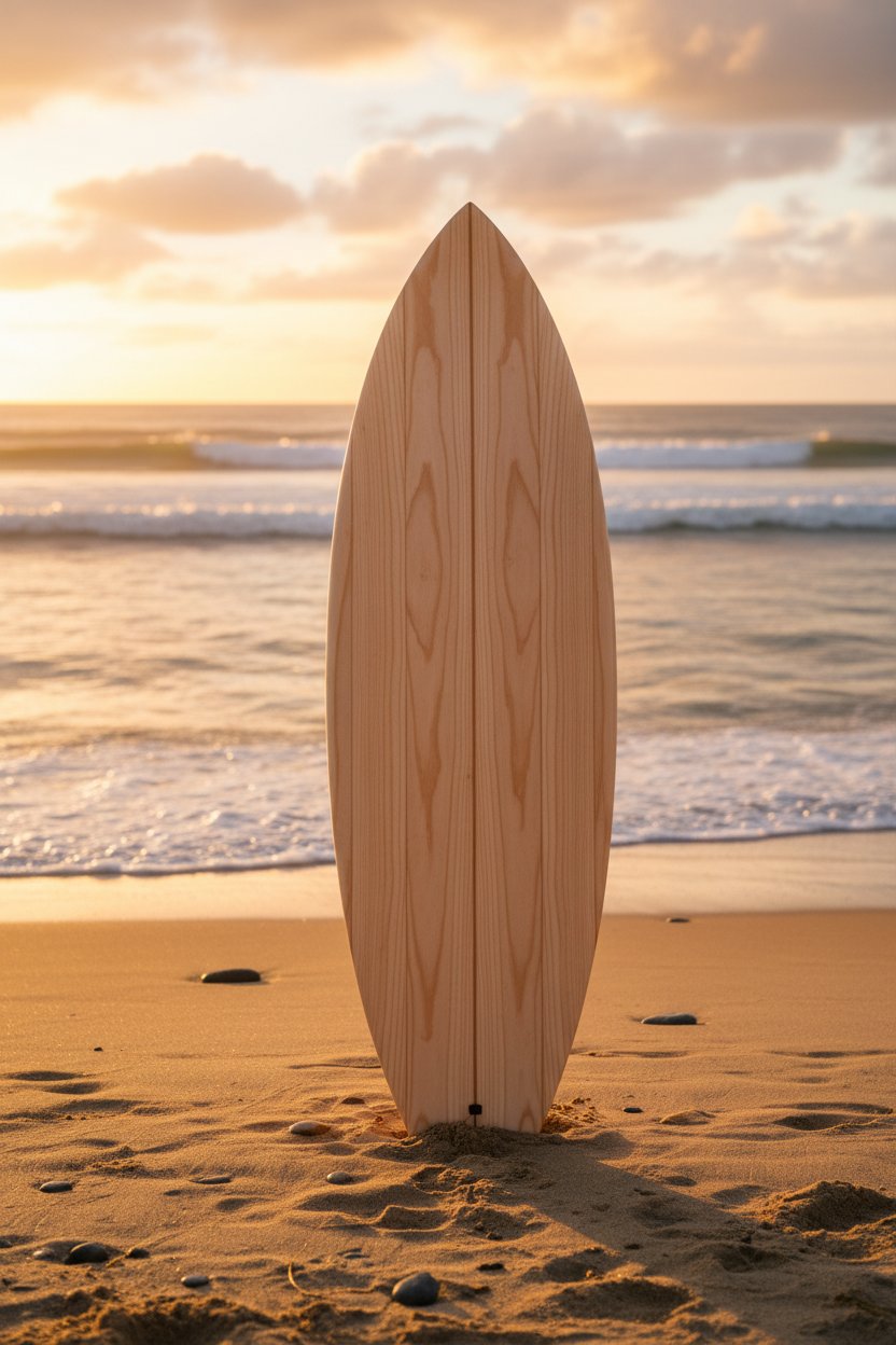Drop Bear Beach Portrait Light Wood