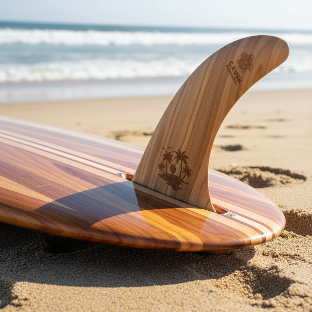Fin in surfboard