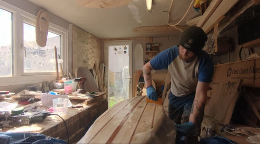 The Solid Series | 5'7" Fat Fish | Solid Wood Surfboard