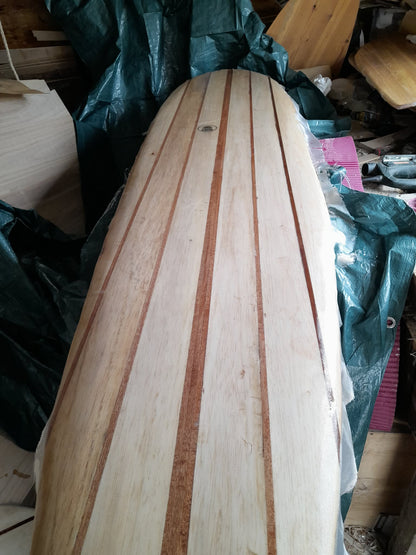 The Solid Series | 7'10" Mini Mal | Solid Wood Surfboard