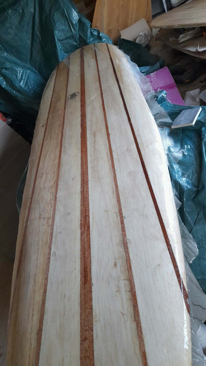 The Solid Series | 7'10" Mini Mal | Solid Wood Surfboard