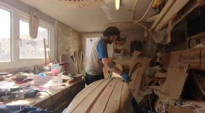 The Solid Series | 5'7" Fat Fish | Solid Wood Surfboard