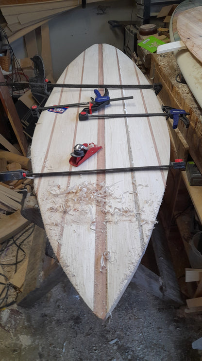 The Solid Series | 5'7" Fat Fish | Solid Wood Surfboard