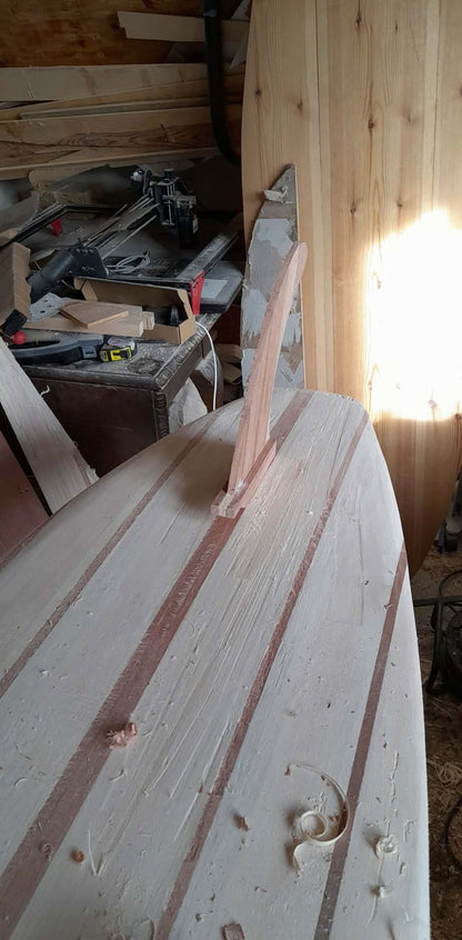 The Solid Series | 7'10" Mini Mal | Solid Wood Surfboard