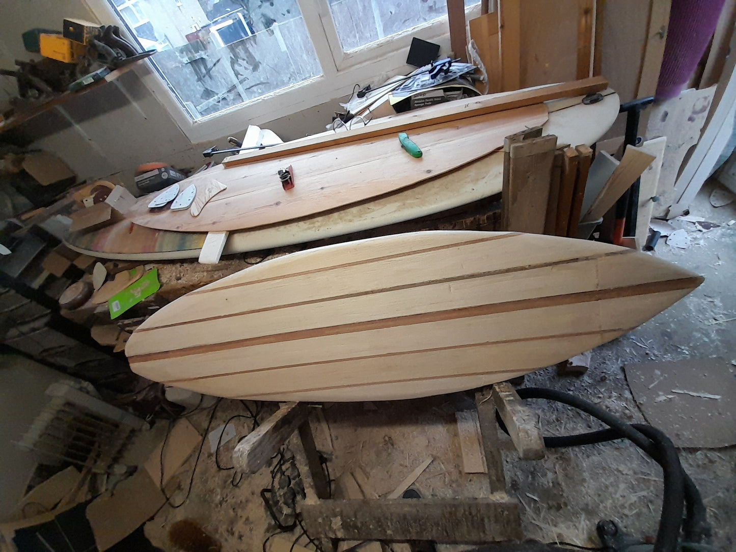 The Solid Series | 5'7" Fat Fish | Solid Wood Surfboard